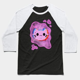 Techno Kitty Baseball T-Shirt